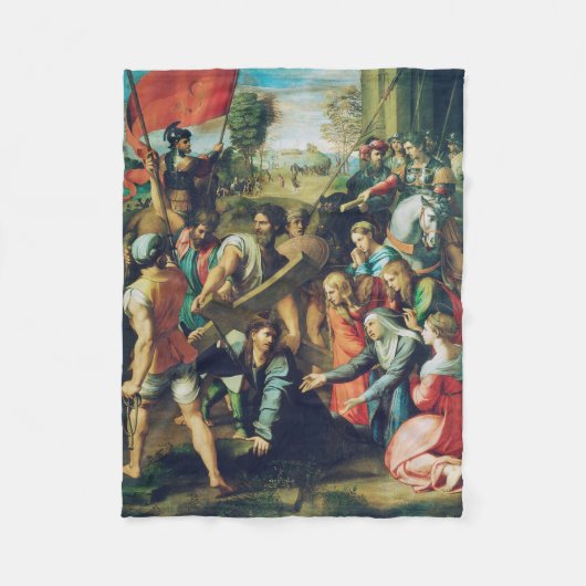 Christus op weg naar Golgotha Fleece Deken (Voorkant)