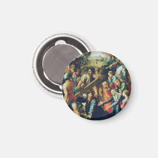 Christus op weg naar Golgotha Magneet (Voorkant / Achterkant)