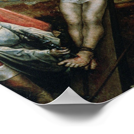 Christus opgevoed op het kruis, 1496-1504 poster (Hoek)