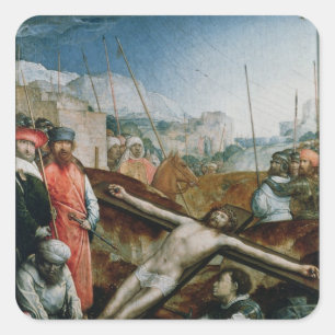 Christus opgevoed op het kruis, 1496-1504 vierkante sticker
