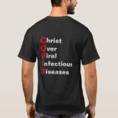 Christus over COVID T-Shirt (Achterkant)