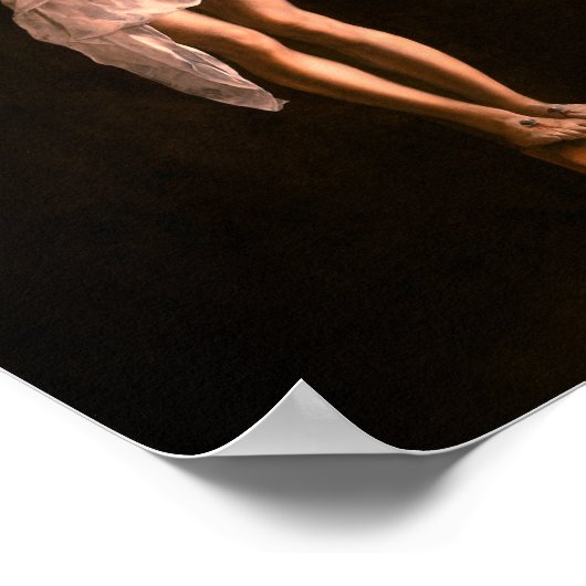 Christus over het kruis door Francisco De Zurbarán Poster (Hoek)