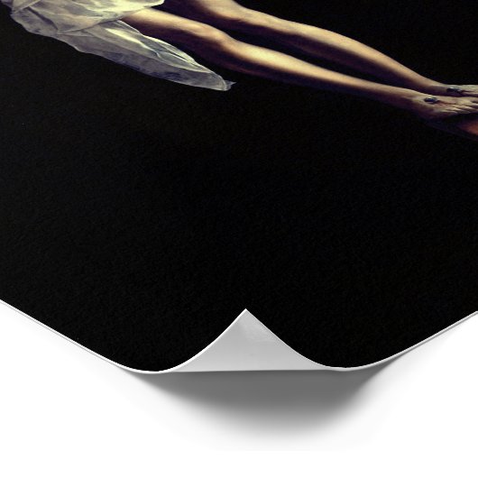 Christus over het kruis door Francisco De Zurbarán Poster (Hoek)