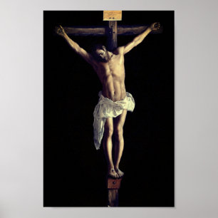 Christus over het kruis door Francisco De Zurbarán Poster