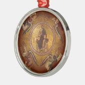 Christus Pantakrator Christelijk orthodoxe Piccon Metalen Ornament (Links)