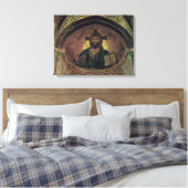 Christus Pantocrat in de apse Canvas Afdruk (Insitu (Slaapkamer))