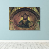Christus Pantocrat in de apse Canvas Afdruk (Insitu (Houten vloer))