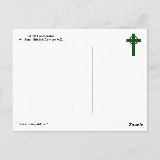 Christus Pantocrator Briefkaart (Achterkant)