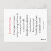 Christus Pantocrator Briefkaart (Achterkant)