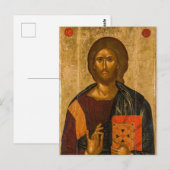 Christus Pantocrator door Byzantine Icon Briefkaart (Voorkant / Achterkant)