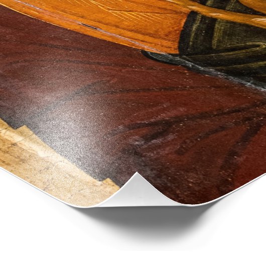 Christus Pantocrator door Byzantine Icon Foto Afdruk (Hoek)