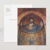 Christus Pantocrator en Madonna Briefkaart (Voorkant / Achterkant)