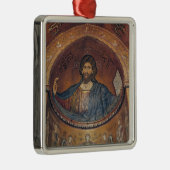 Christus Pantocrator en Madonna Metalen Ornament (Rechts)