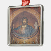 Christus Pantocrator en Madonna Metalen Ornament (Links)