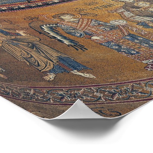 Christus Pantocrator en Madonna Poster (Hoek)