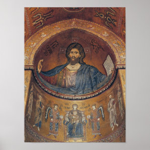 Christus Pantocrator en Madonna Poster