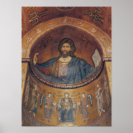 Christus Pantocrator en Madonna Poster (Voorkant)