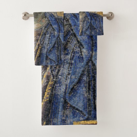 Christus Pantocrator Mosiac Iconic Religic Roman A Bad Handdoek (Insitu)