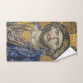 Christus Pantocrator Mosiac Iconic Religic Roman A Bad Handdoek (Handdoek)