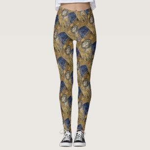 Christus Pantocrator Mosiac Iconic Religic Roman A Leggings