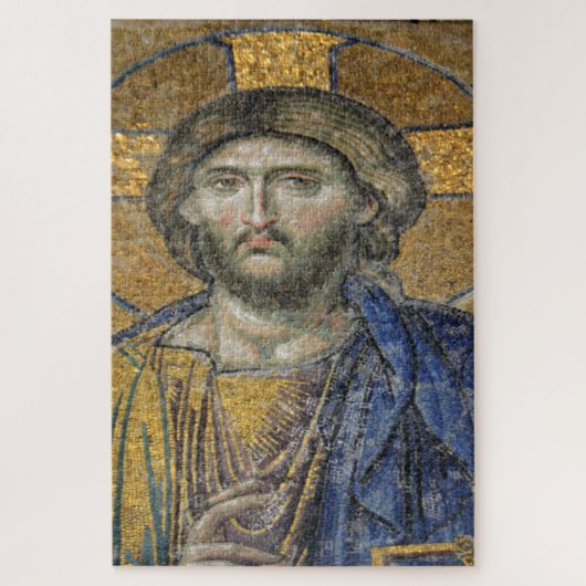 Christus Pantocrator Mosiac Iconic Religic Roman A Legpuzzel (Verticaal)