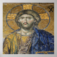 Christus Pantocrator Mosiac Iconic Religic Roman A