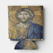 Christus Pantocrator Mozaïek Iconische Religieuze  Blikjeskoeler (Achterkant)