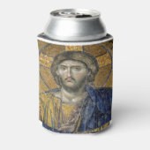 Christus Pantocrator Mozaïek Iconische Religieuze  Blikjeskoeler (Blikje Achterkant)