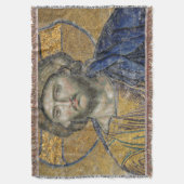 Christus Pantocrator Mozaïek Iconische Religieuze  Deken (Voorkant Verticaal)
