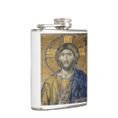 Christus Pantocrator Mozaïek Iconische Religieuze  Heupfles (Rechts)