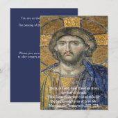 Christus Pantocrator Mozaïek Iconische Religieuze  Kaart (Voorkant / Achterkant)