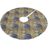 Christus Pantocrator Mozaïek Iconische Religieuze  Kerstboom Rok (Gekanteld)