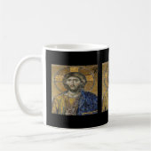Christus Pantocrator Mozaïek Iconische Religieuze  Koffiemok (Links)