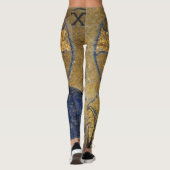 Christus Pantocrator Mozaïek Iconische Religieuze  Leggings (Achterkant)