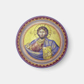 Christus Pantocrator Orthodox Icoon Magneet (Voorkant)