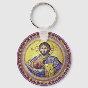 Christus Pantocrator Orthodox Icoon Sleutelhanger