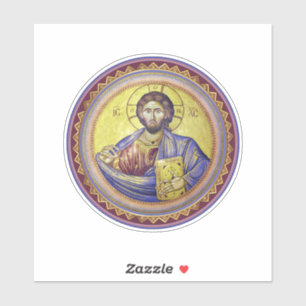 Christus Pantocrator Orthodox Icoon Sticker