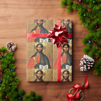 Christus Pantocrator Orthodoxe Icoon 16e eeuw  Cadeaupapier