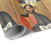 Christus Pantocrator Orthodoxe Icoon 16e eeuw  Cadeaupapier (Rol Hoek)