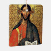 Christus Pantocrator Orthodoxe Icoon 16e Eeuw  Keramisch Ornament (Rechts)