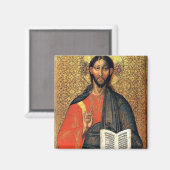 Christus Pantocrator Orthodoxe Icoon 16e eeuw  Magneet (Voorkant / Achterkant)