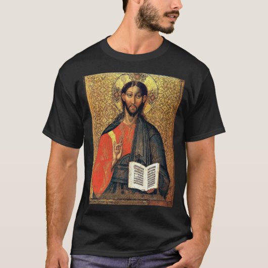 Christus Pantocrator Orthodoxe Icoon 16e eeuw  T-shirt (Voorkant)