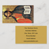 Christus Pantocrator Orthodoxe Icoon 16e Eeuw Visitekaartje (Voorkant / Achterkant)