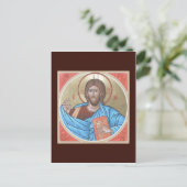 Christus Pantocrator Prayer Card Briefkaart (Staand voorkant)
