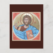 Christus Pantocrator Prayer Card Briefkaart (Voorkant)