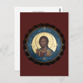 Christus Pantocrator Prayer Card Briefkaart (Voorkant / Achterkant)