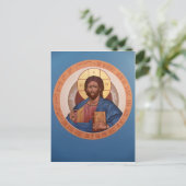 Christus Pantocrator Prayer Card Briefkaart (Staand voorkant)