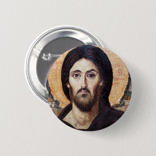 Christus Pantocrator Ronde Button 5,7 Cm (Voorkant /achterkant)