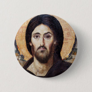 Christus Pantocrator Ronde Button 5,7 Cm