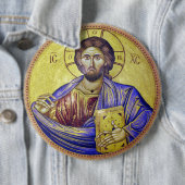 Christus Pantocrator Ronde Button 6,0 Cm (In situ)